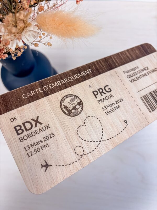Billet avion bois voyage surprise_01 Billet avion bois voyage surprise_01