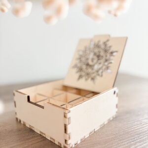 Boîte de rangement bois