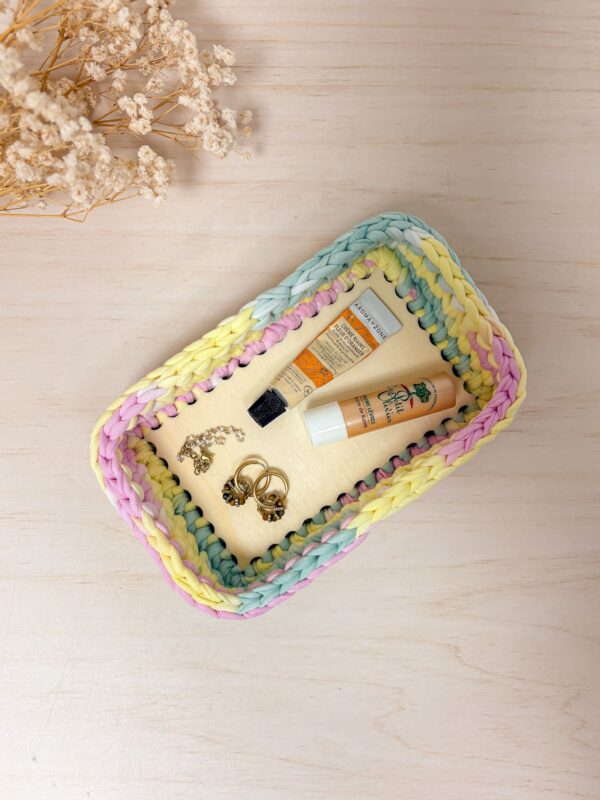 Corbeille rectangulaire au crochet03 Corbeille rectangulaire au crochet