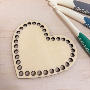 Fond de panier crochet coeur