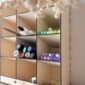 Boîte de Rangement Inclinée en Bois