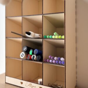 Boîte de Rangement Inclinée en Bois