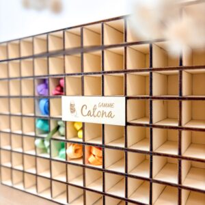 Organisateur rangement catona bois 109 cases pour fils 10g