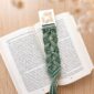 Marque-page Bois et Macramé Personnalisé vert eucalyptus_02