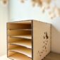 Porte-Document Bois Personnalisable papillon