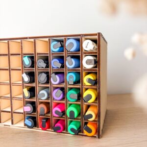 Rangement bois posca feutre