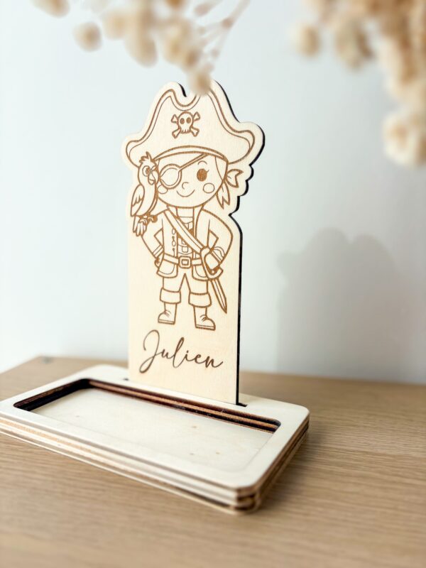Vide Poche en Bois Personnalisable pirate_01 Vide Poche en Bois Personnalisable pirate_01