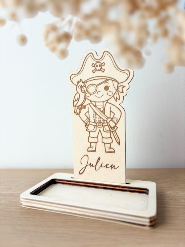 Vide Poche en Bois Personnalisable pirate_02 Vide Poche en Bois Personnalisable pirate_02