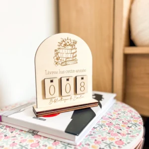 compteur de livres personnalisé