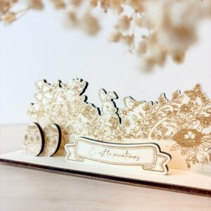 Centre de Table de Pâques bois