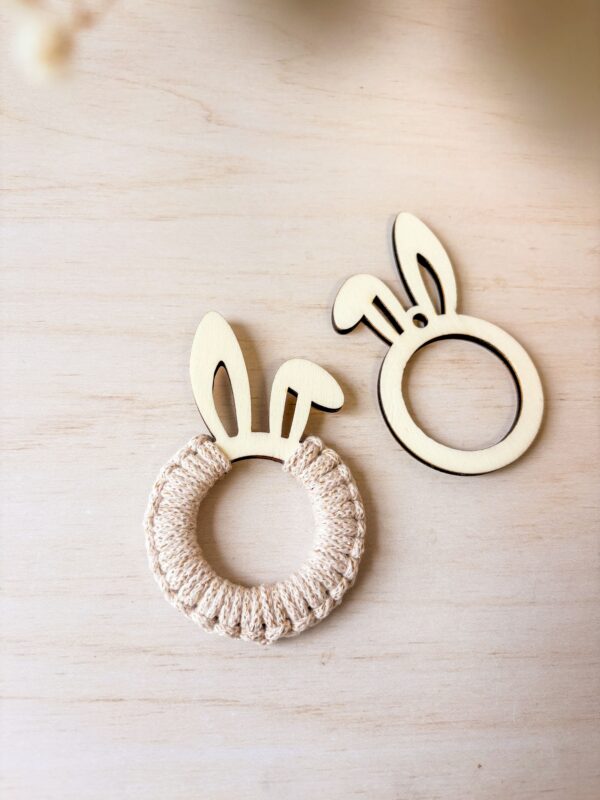 Décoration Lapin de Pâques macramé_02 Décoration Lapin de Pâques macramé