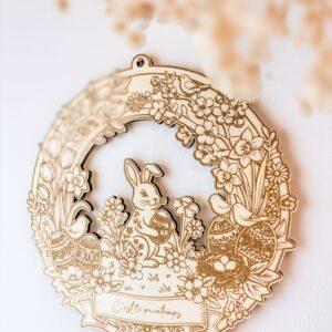 Couronne de Pâques en bois