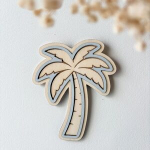 Décoration murale palmier bois