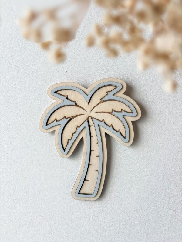 Décoration murale palmier bois