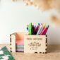 organisateur bureau bois