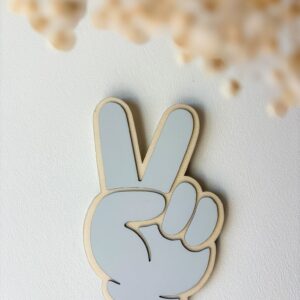 décoration murale signe peace bois