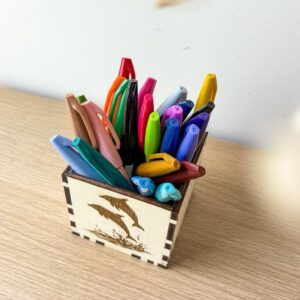Pot à Crayon en Bois Personnalisé_01