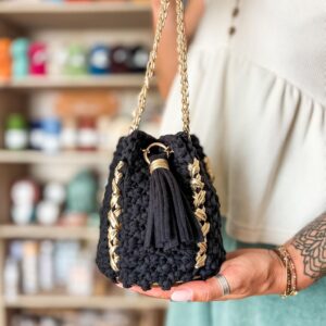 kit diy sac macrame boule