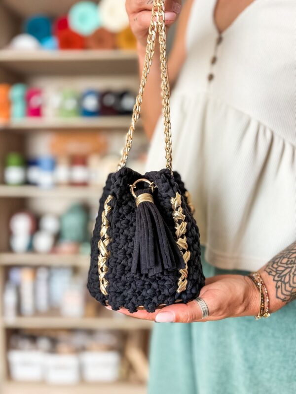 kit diy sac macrame boule