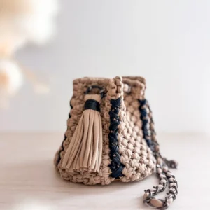 sac boule macrame cappuccino et noir_05 kit sac boule macrame