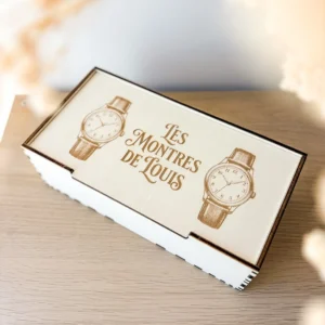 Boîte à montres en bois