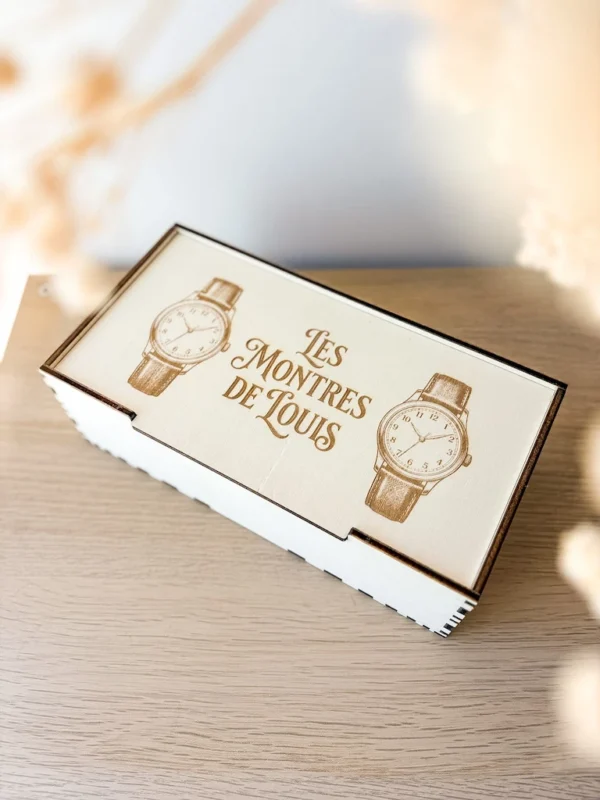 Boîte à montres en bois