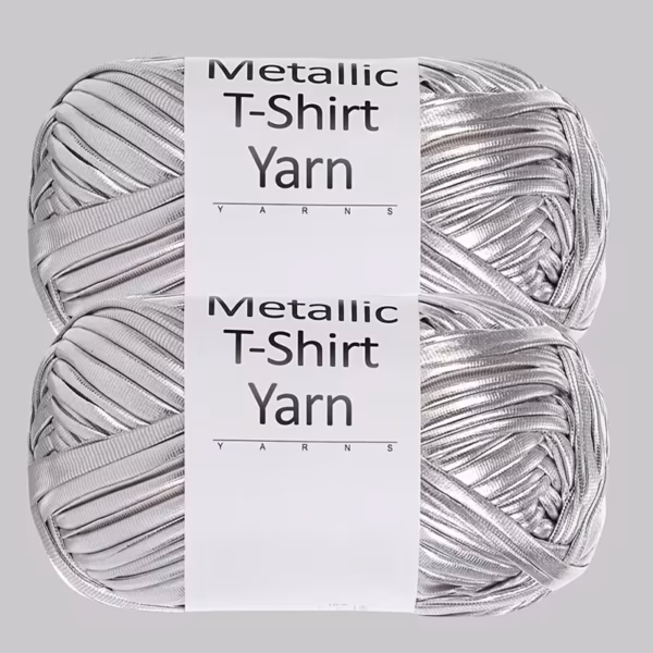 Fil Similicuir Métallisé – Bobine 100g 33m - Argenté 02 Fil Similicuir Métallisé – Bobine 100g 33m - Argenté 02
