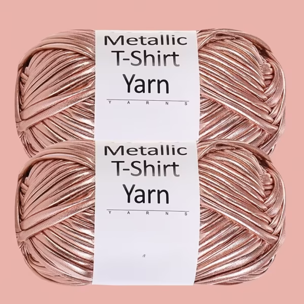 Fil Similicuir Métallisé – Bobine 100g 33m - Rose gold 08 Fil Similicuir Métallisé – Bobine 100g 33m - Rose gold 08