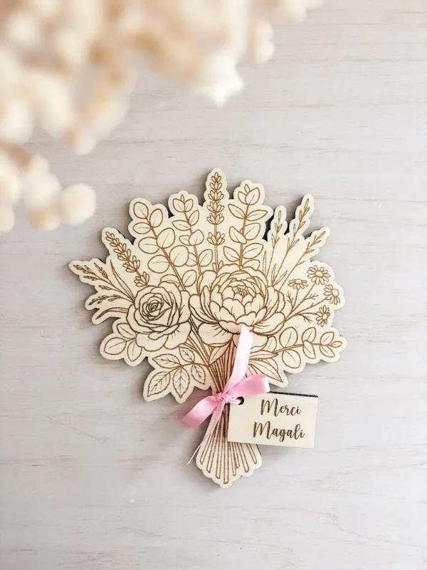 bouquet en bois personnalisé merci maîtresse 06 bouquet en bois personnalisé merci maîtresse 06