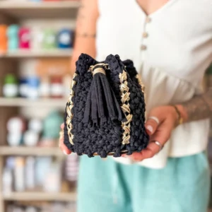 tutoriel sac boule macramé