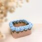 panière carrée crochet fleur bleue_02