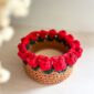 panière ronde crochet motif rose_01