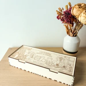 boîte rangement fondants bois