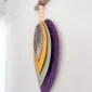 décoration murale macramé plumes