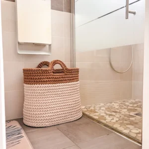 panière à linge ovale crochet