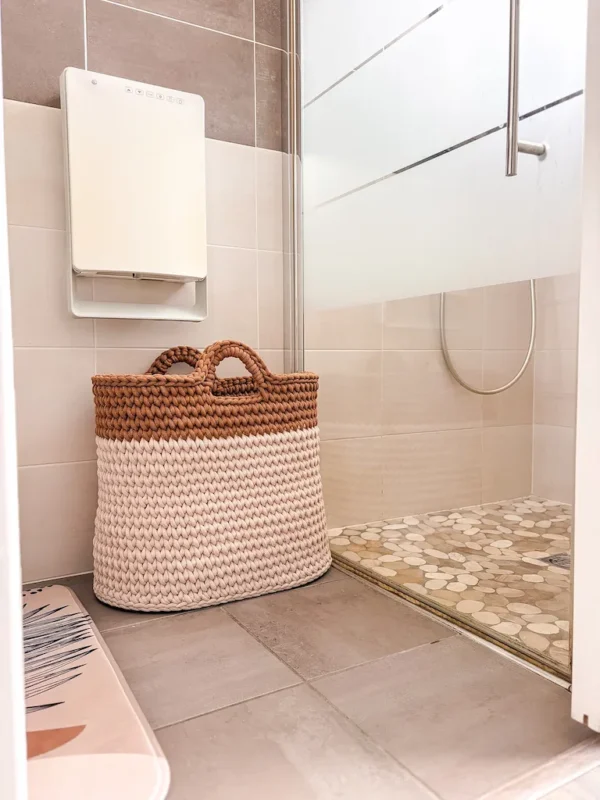 panière à linge ovale crochet